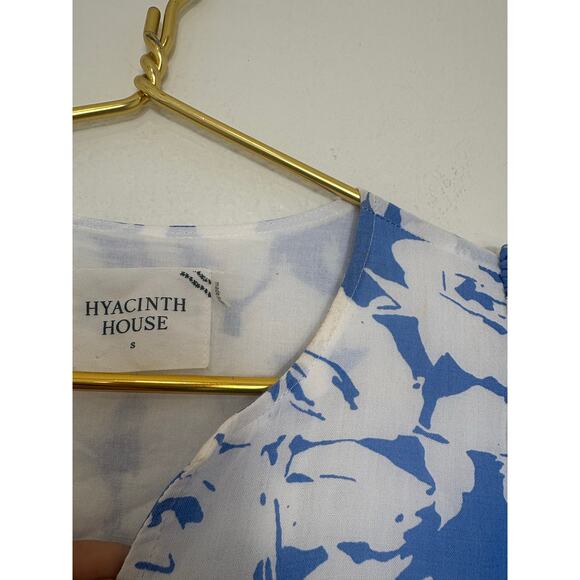 Tuckernuck Hyacinth House Blue & White Floral Cisco Maxi Dress Sz Small Coquette - Picture 7 of 14